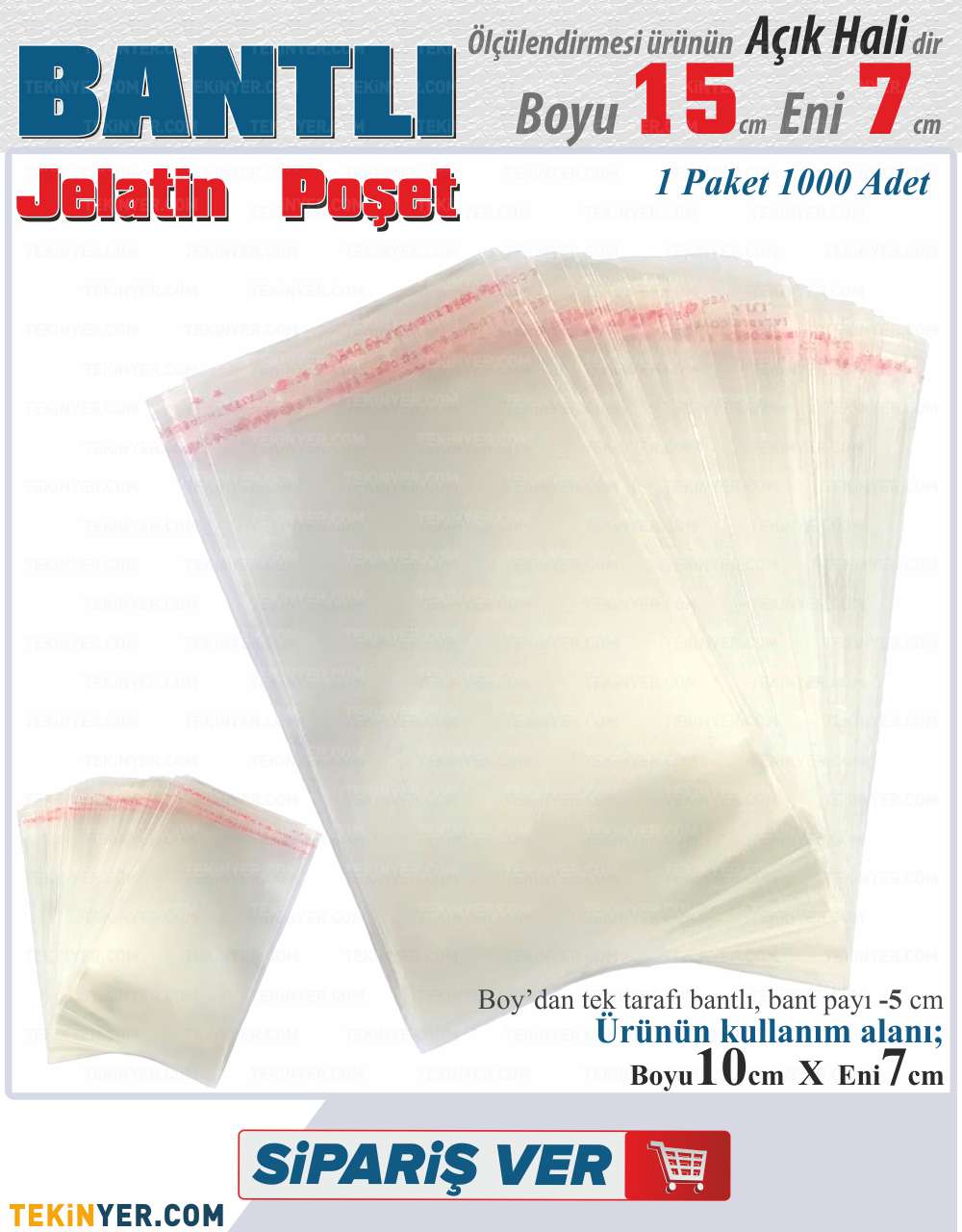7x15 Bantlı Jelatin