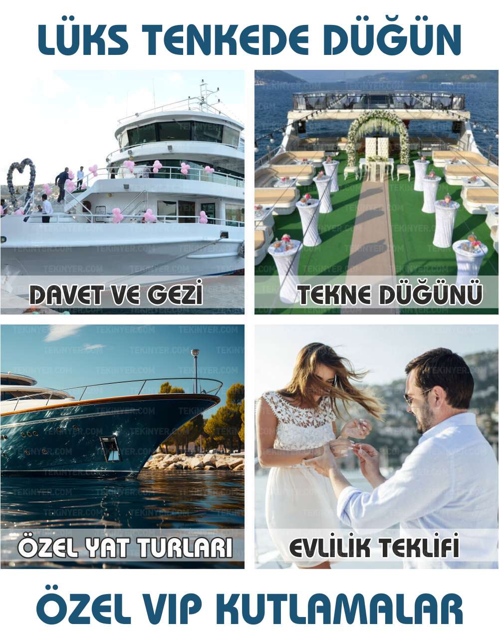 Lüks Teknede Düğün