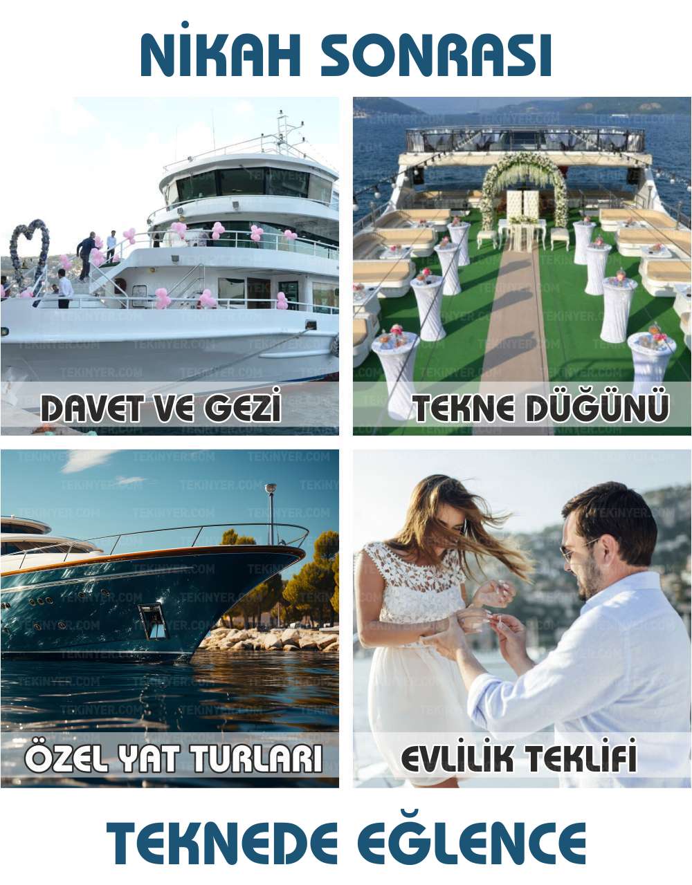 Nikah Sonrası Teknede Eğlence