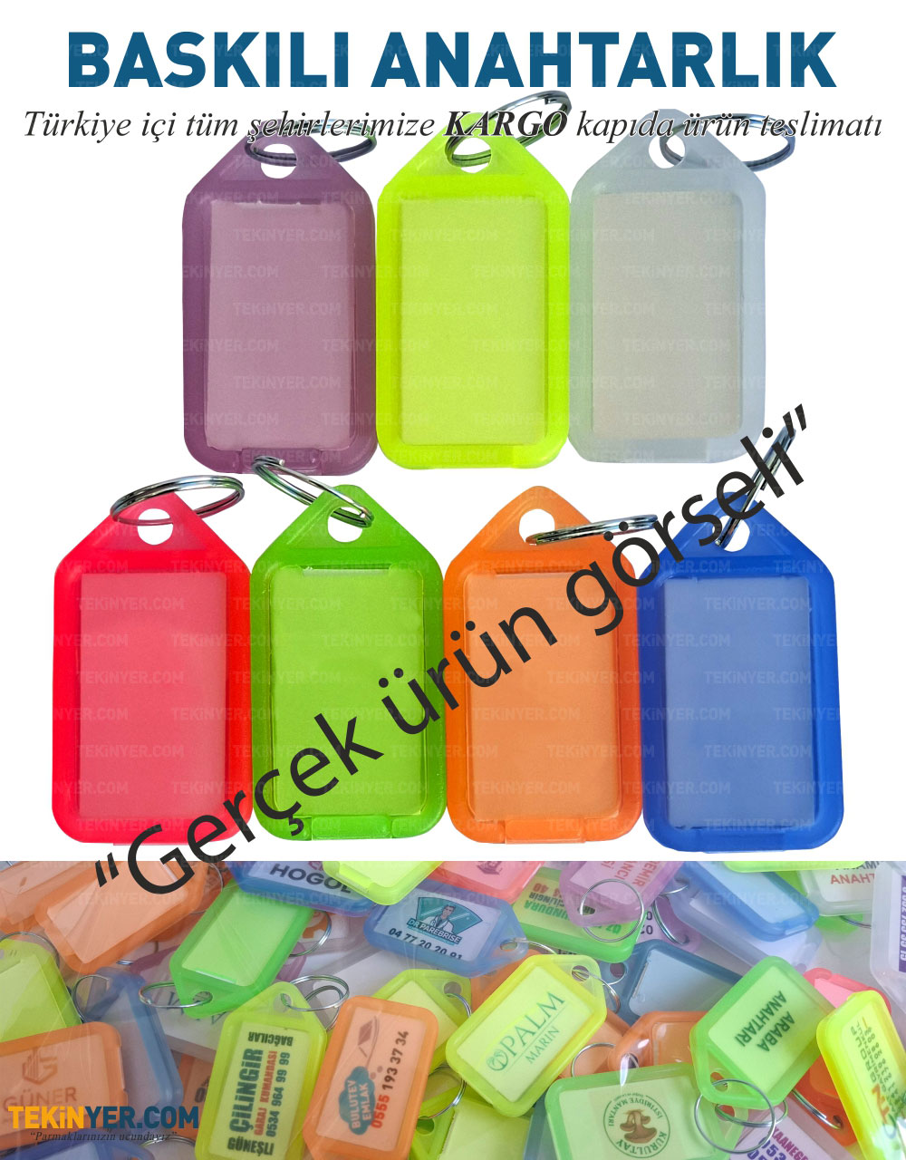 Şeffaf Kapaklı Plastik Anahtarlık 