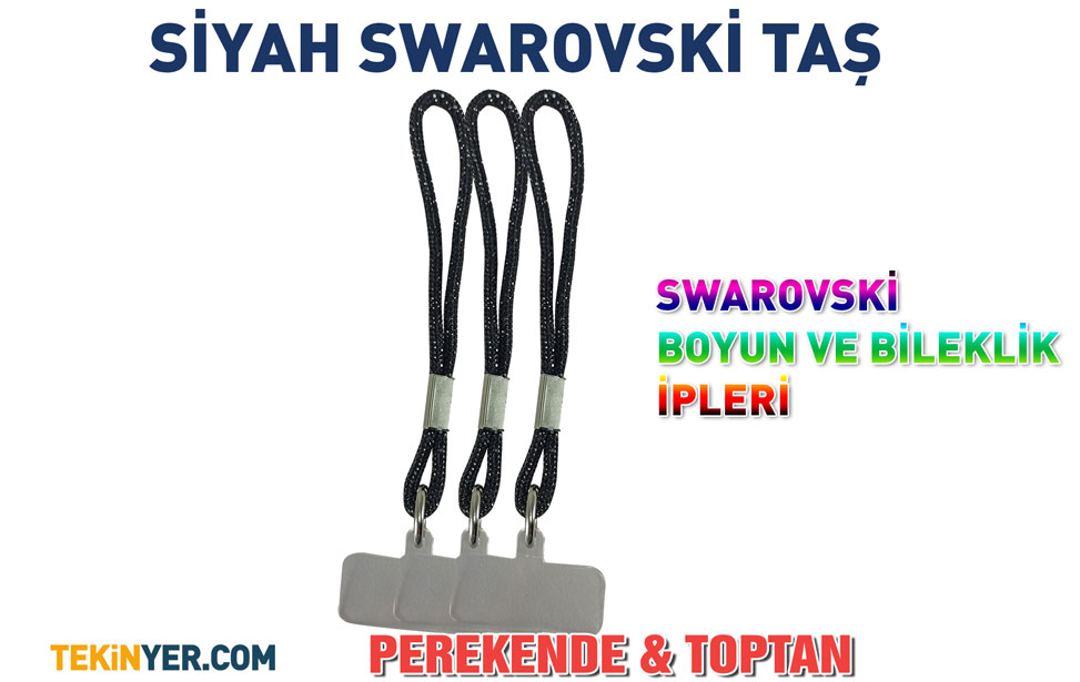 Swarovski Kristal Taşlı Telefon Boyun Askısı 